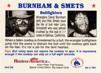 1991 Rodeo America Set A #50 David Burnham / Rob Smets Back